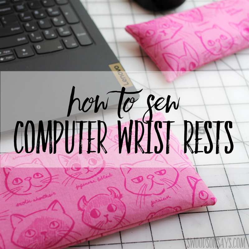 DIY keyboard wrist rest & DIY mouse pad wrist rest