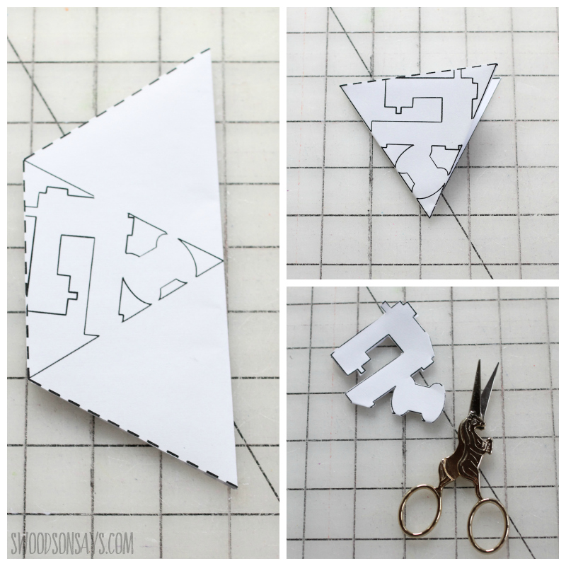 how to cut a snowflake template