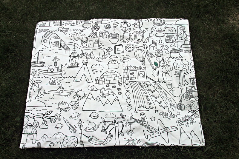 back of activity quilt