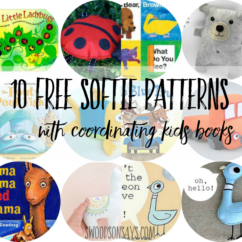 10 Free Stuffed Animal Sewing Patterns + Coordinating Kid Books