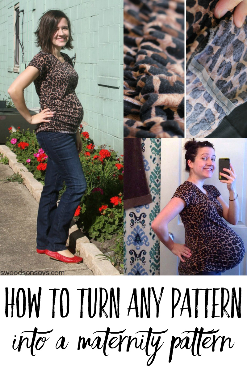 how to turn a pattern into maternity