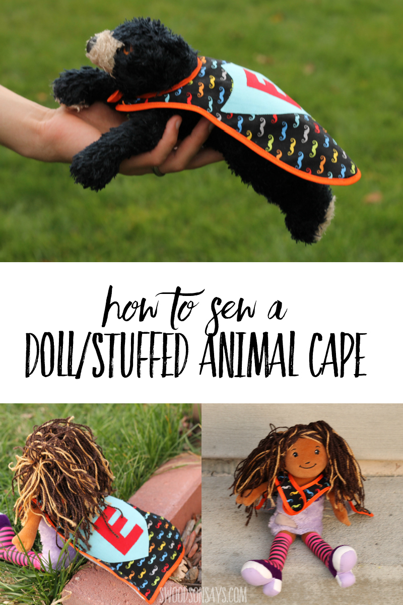 how to sew a doll cape