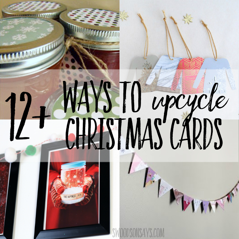 15+ Christmas card upcycling projects