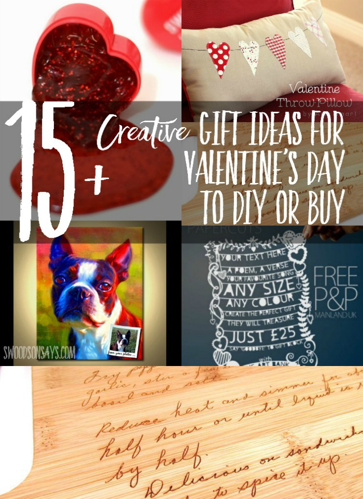 Creative gifts to sew and craft for Valentine's Day - with a few "off the shelf" ideas too!