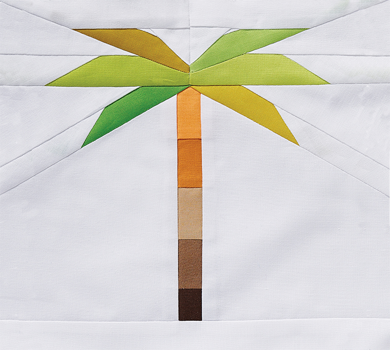 Paper Pieced Palm Tree