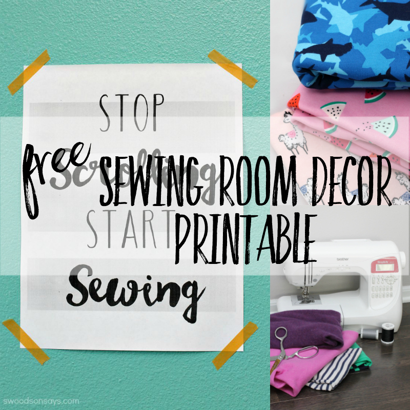sewing room printable