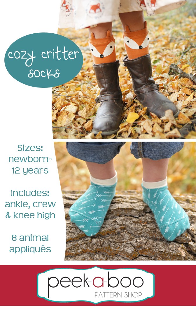cute sock sewing pattern for kids