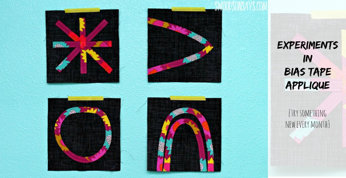 Bias Tape Applique Quilt Blocks - January's Try Something New Every ...