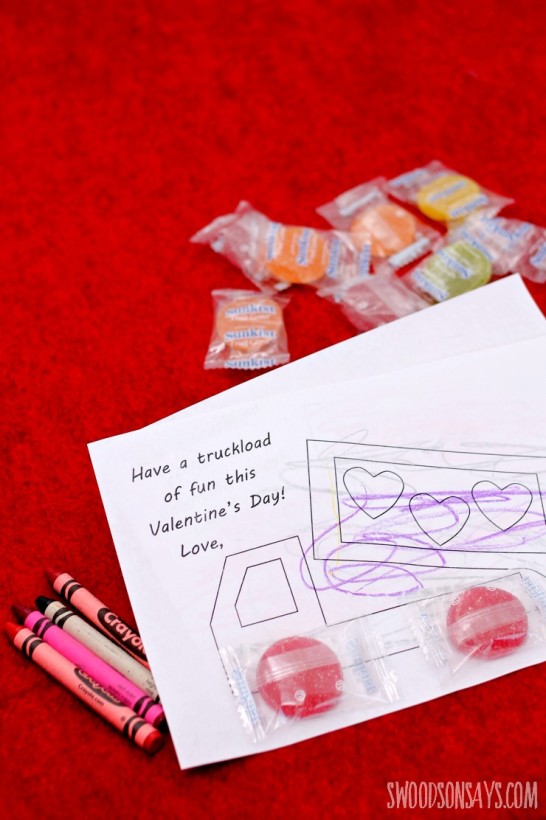 Free Printable Dump Truck Valentine! - Swoodson Says