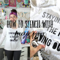 Freezer paper stencil tutorial