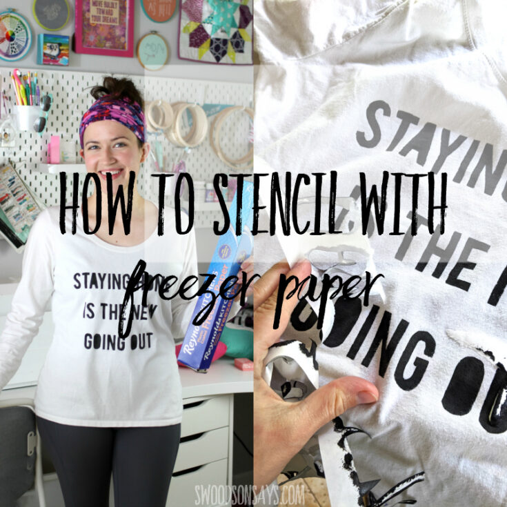 Freezer paper stencil tutorial