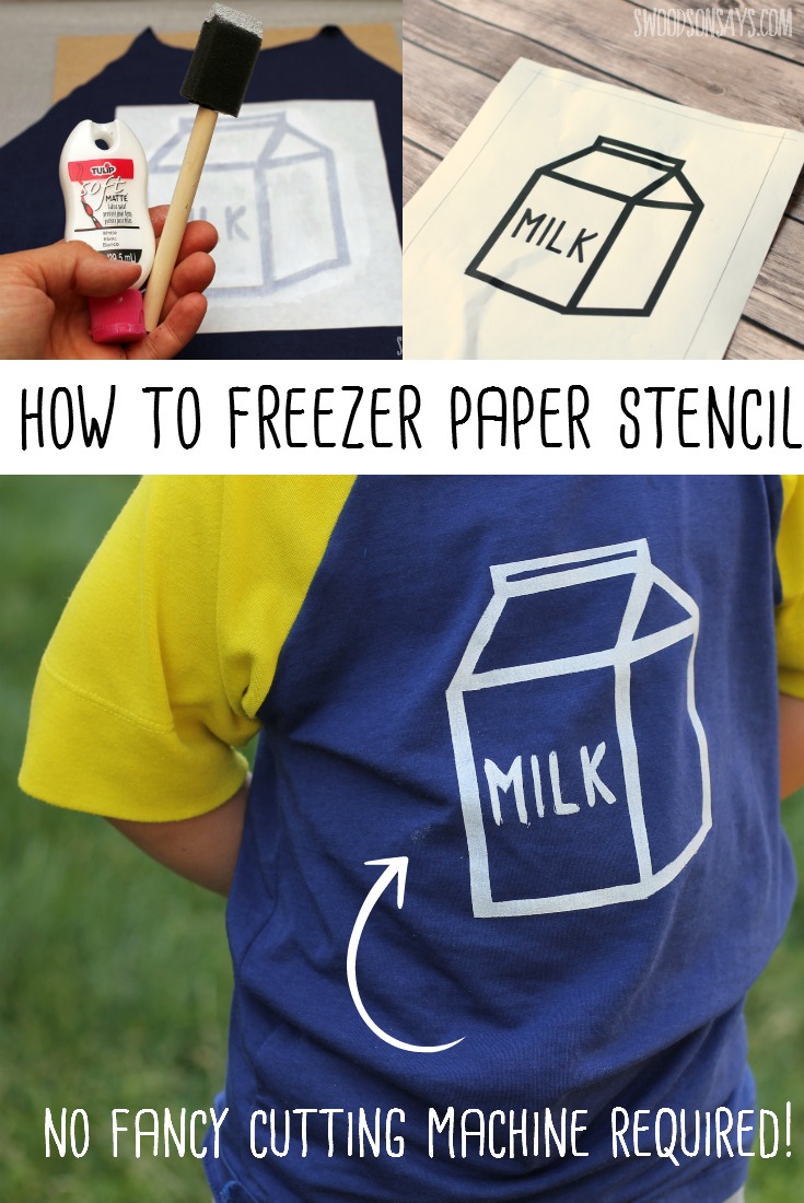 Looking to update a plain shirt? Upcycling and need to cover a stain? Fabric paint stenciling is easy with freezer paper! Check out this tutorial on how to use freezer paint, it is cheap and fast. 
