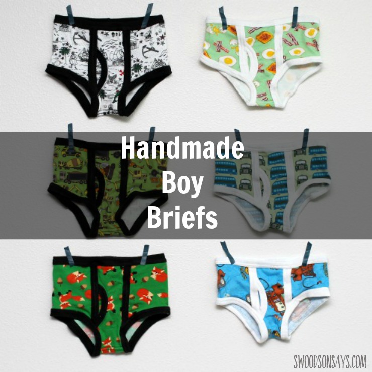 Why buy scratchy, stiff undies when you can sew your son some handmade underwear? I'm sharing the handmade boy briefs I made with the 'Captain Underpants' pattern from Momma Quail Patterns. Perfect thing to sew for boys, and uses up fabric scraps easily!