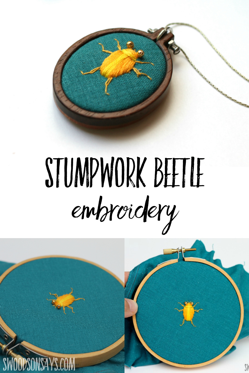 bug embroidery