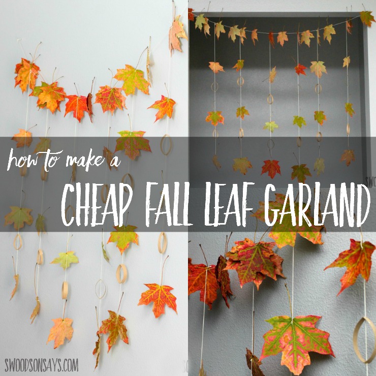 How To Make A Cheap, Fall Leaf Garland