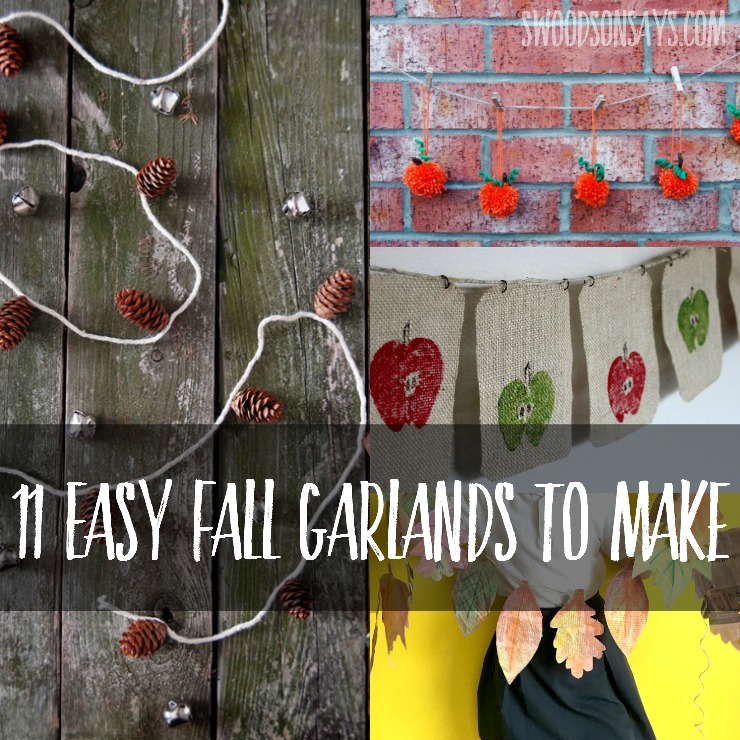 Get in the festive fall mood, with these easy DIY garland ideas! From leaves to Halloween ghosties, you'll love these craft ideas. 