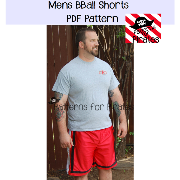 mens basketball shorts pdf pattern
