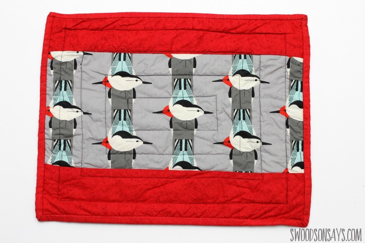 charley harper bird fabric in a quilt