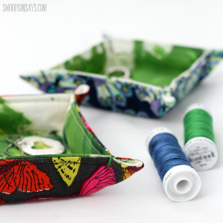 how to sew a fabric tray