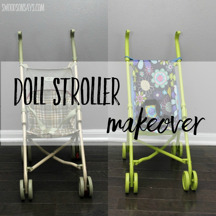 A thrift shop doll stroller gets a makeover into a colorful, modern version! See how paint and fresh fabric can transform a dated toy.