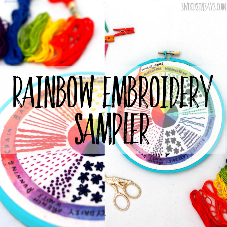 Modern Embroidery Sampler Pattern
