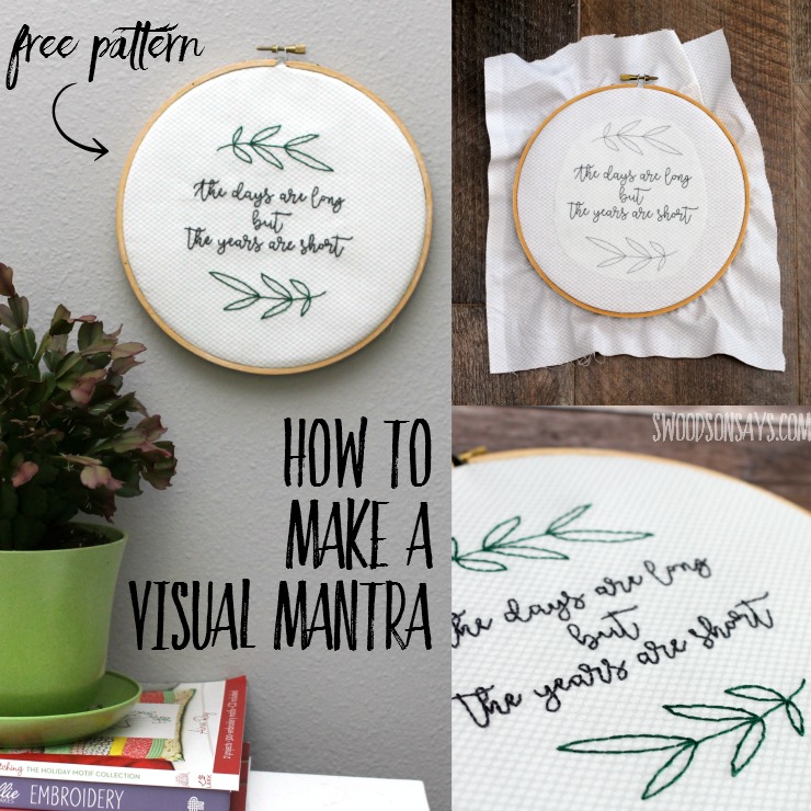 Free Embroidery Pattern for Parents
