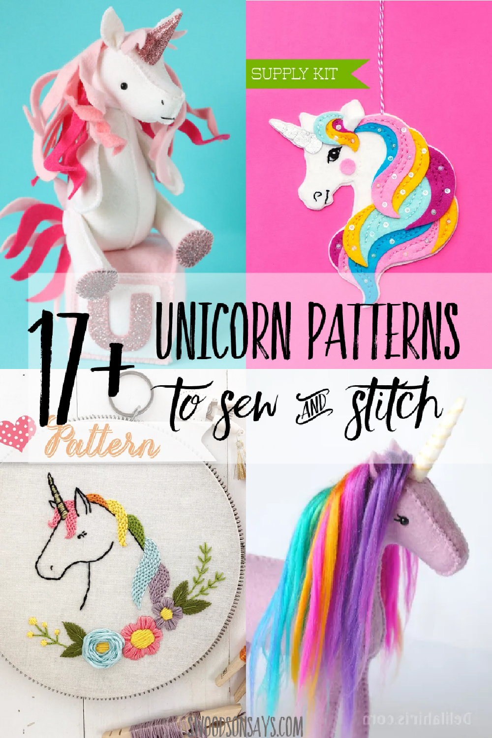 unicorn sewing patterns unicorn embroidery patterns