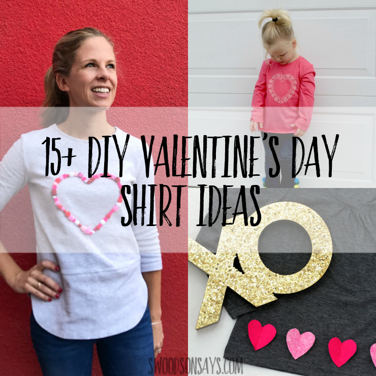 DIY Valentines day t shirts