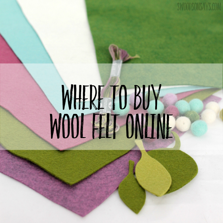 Looking to upgrade from cheapie, plastic felt? Check out tested, trusted online shops for where to buy wool felt online for all your embroidery and hand sewing projects. #woolfelt #embroidery #handsewing