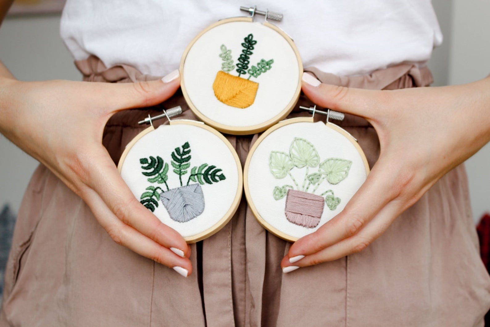 plant embroidery kit