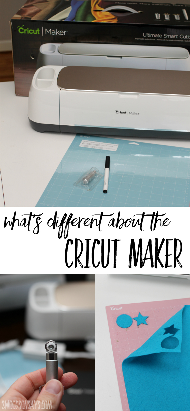 Wondering what is the difference between the Cricut Maker and older models? Looking for a thorough Cricut Maker review? Check out this post sharing the pros and cons of the new machine, how it compares to the Explore Air 2, and see thoughts on the new fabric washable pen. See a test of several types of fabric that it can cut, too! The new digital cutting machine on the block and why you should (or shouldn't) try it out. Sponsored post by Cricut #ad #cricut #cricutmaker