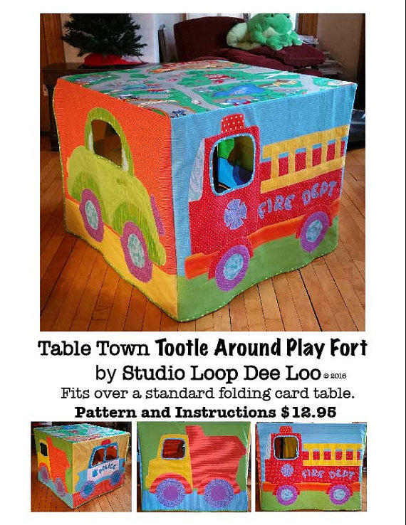 Card table playfort sewing pattern