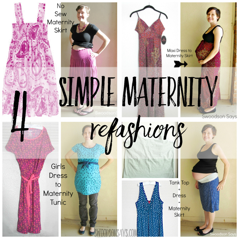 5 Simple Maternity Refashions