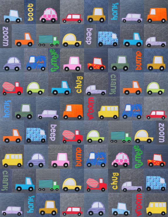 Truck and car quilt pattern