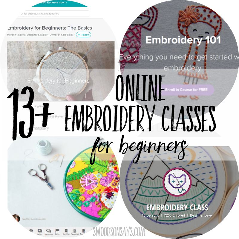 The best online embroidery classes for beginners