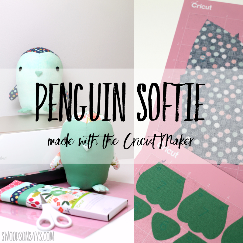 Penguin sewing pattern from Simplicity for the Cricut Maker