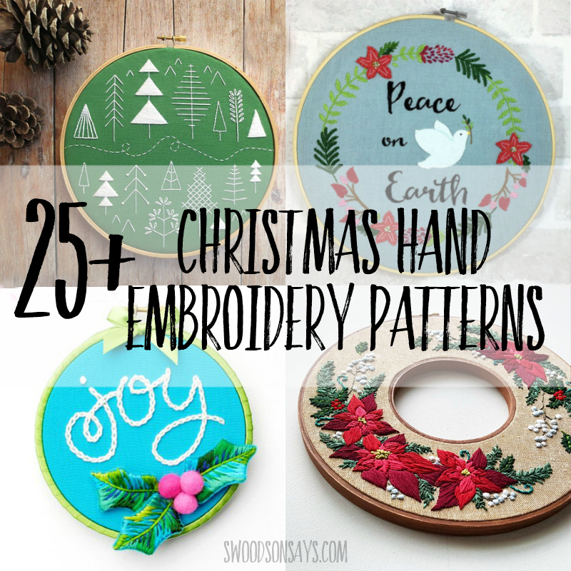 Christmas hand embroidery patterns