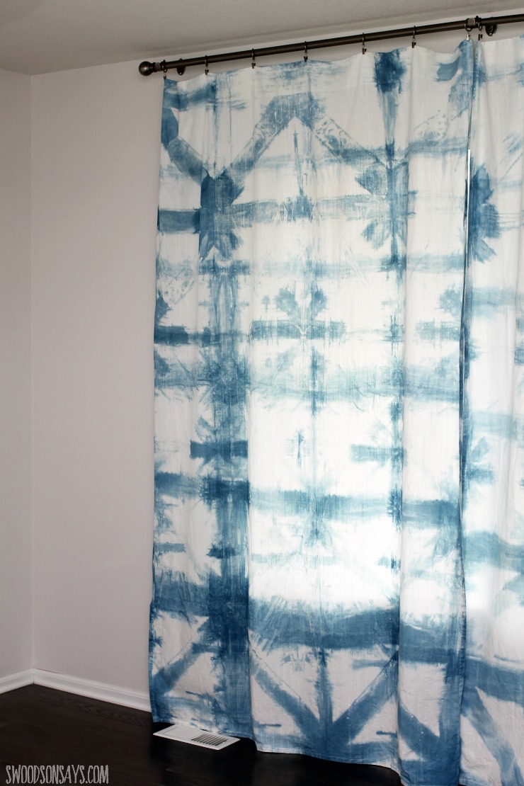 How To Make Indigo Dyed Curtains, Diy Shibori Shower Curtain