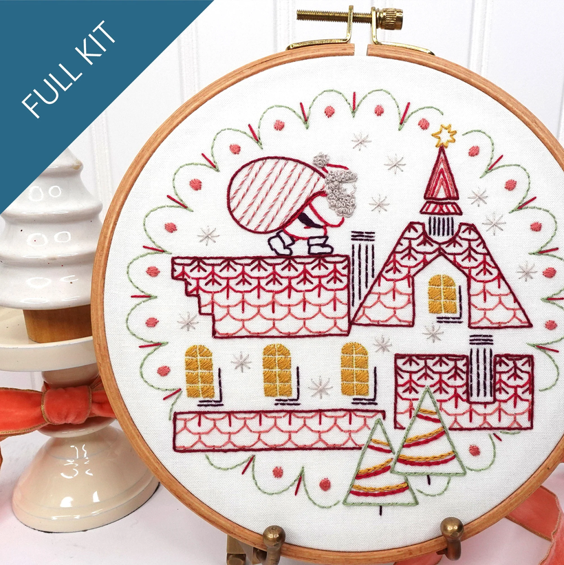 Screenshot 2026-07-04 at 01-14-10 Rooftop Santa Christmas Embroidery Kit by Stitched Stories 8 in Cotton