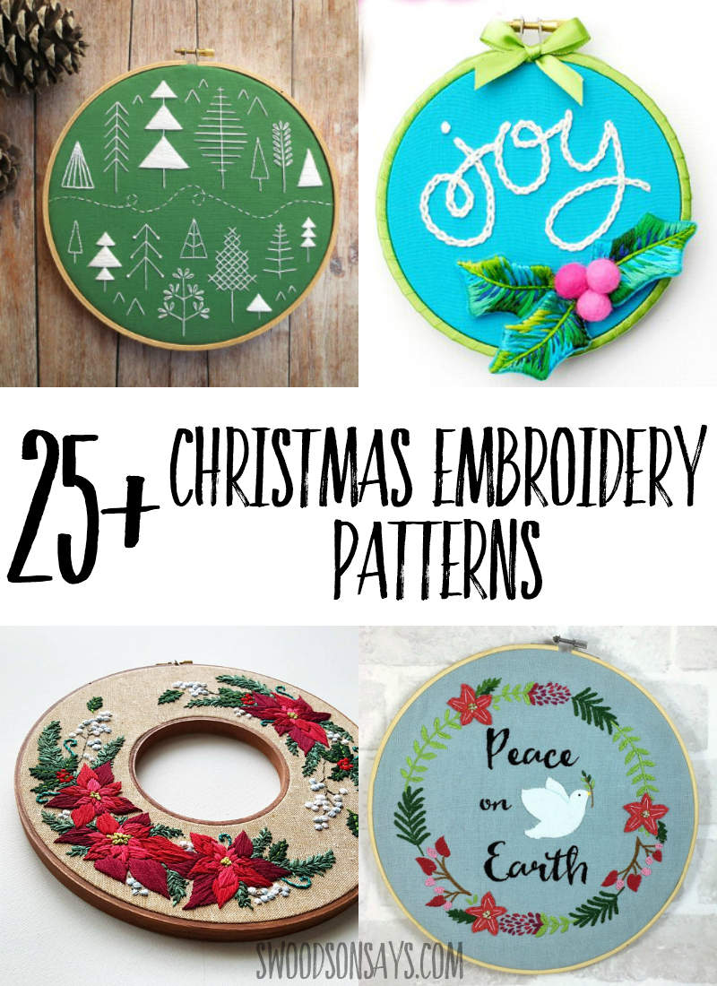 Get festive this year with fun and modern Christmas hand embroidery patterns! Fun Christmas needlework projects that are great for gifting or hanging on your wall. #embroidery #handembroidery #christmas #christmascrafts