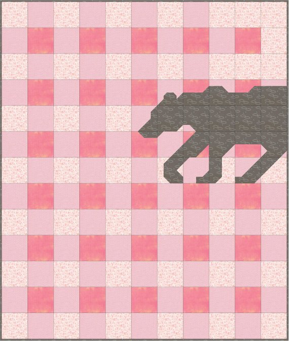 gingham bear quilt pattern