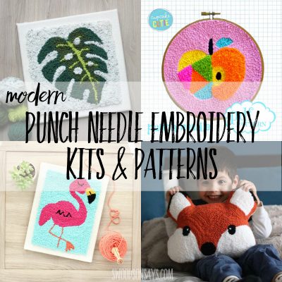 Modern punch needle kits & patterns - Swoodson Says
