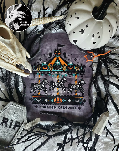 spooky carousel craft project