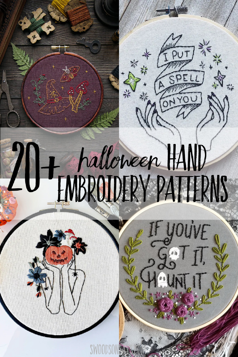 halloween hand embroidery patterns