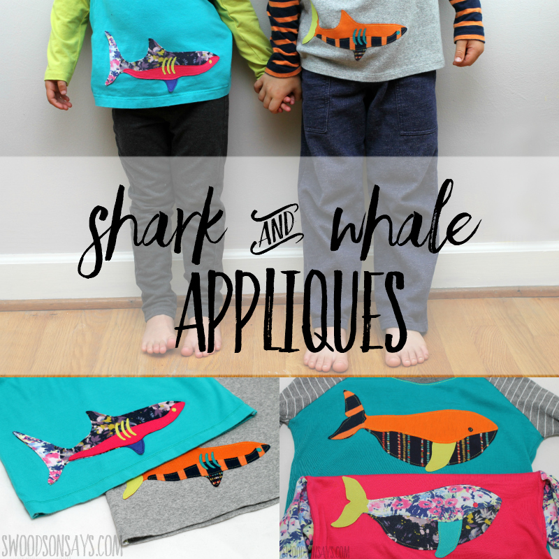Shark & Whale Appliques