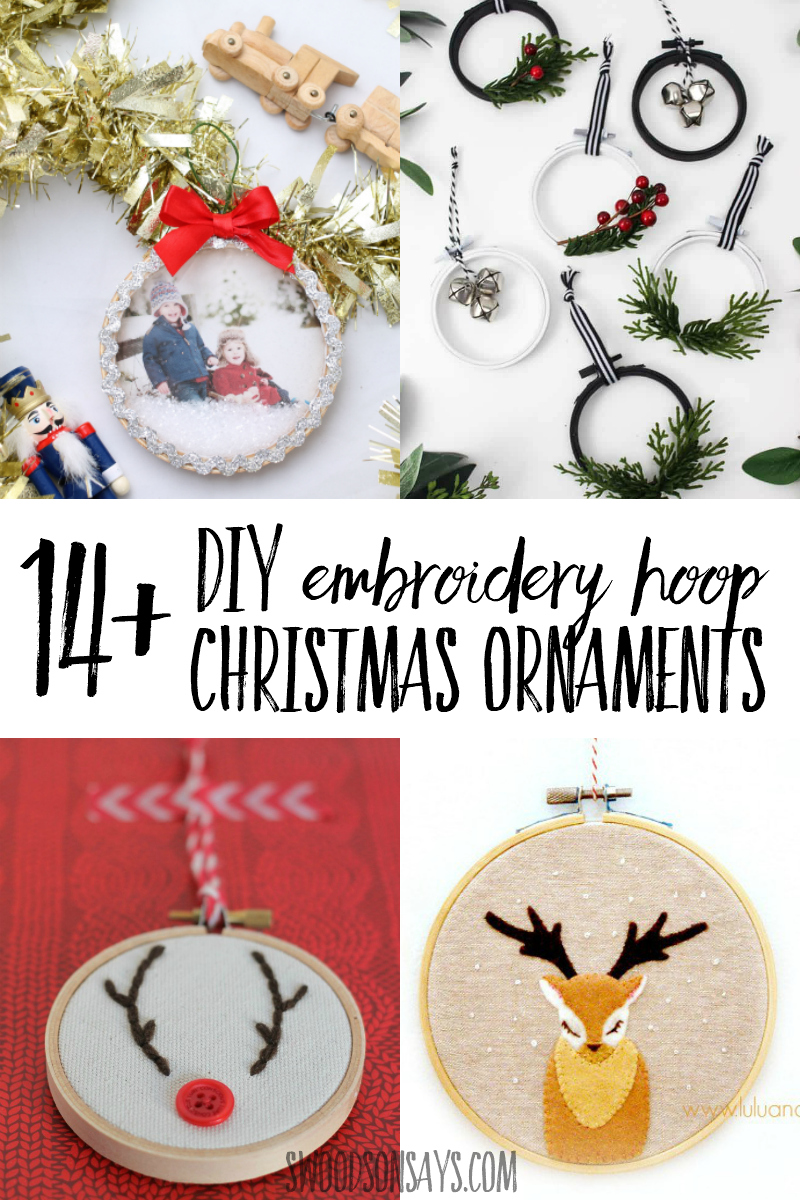 Get crafty this holiday season and make some fun embroidery hoop Christmas ornaments! Perfect for craft parties, these are easy ornaments to make and sell or gift. #embroideryhoop #christmas #christmasornament