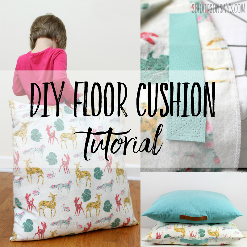 diy floor cushion tutorial