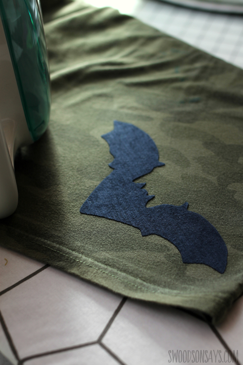 step 5 sewing on an applique