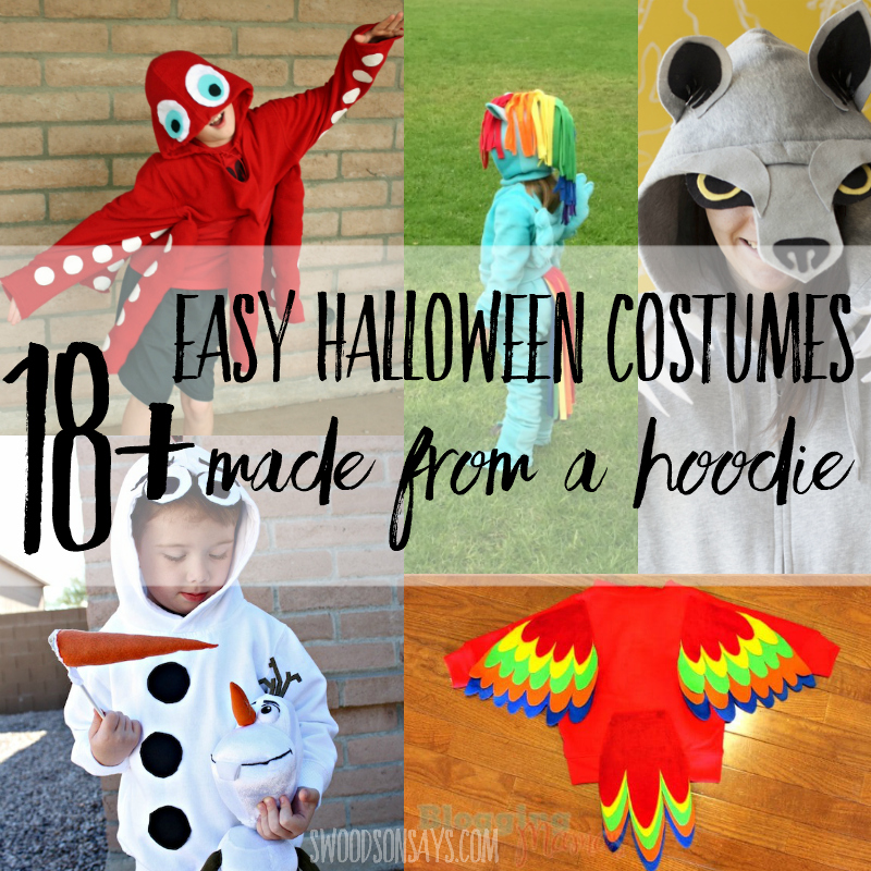 18+ DIY hoodie halloween costumes