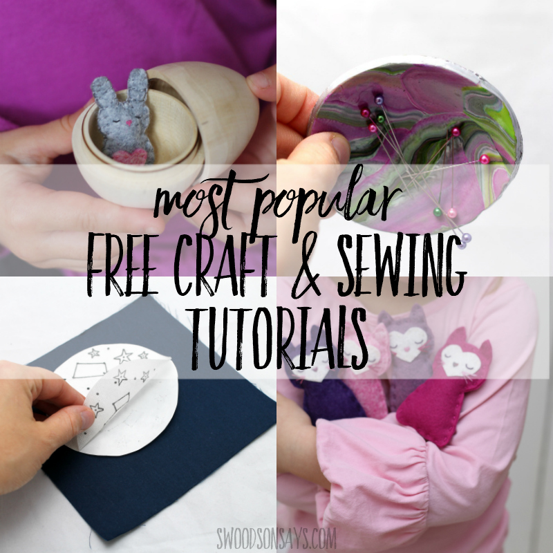 popular free craft and sewing tutorials